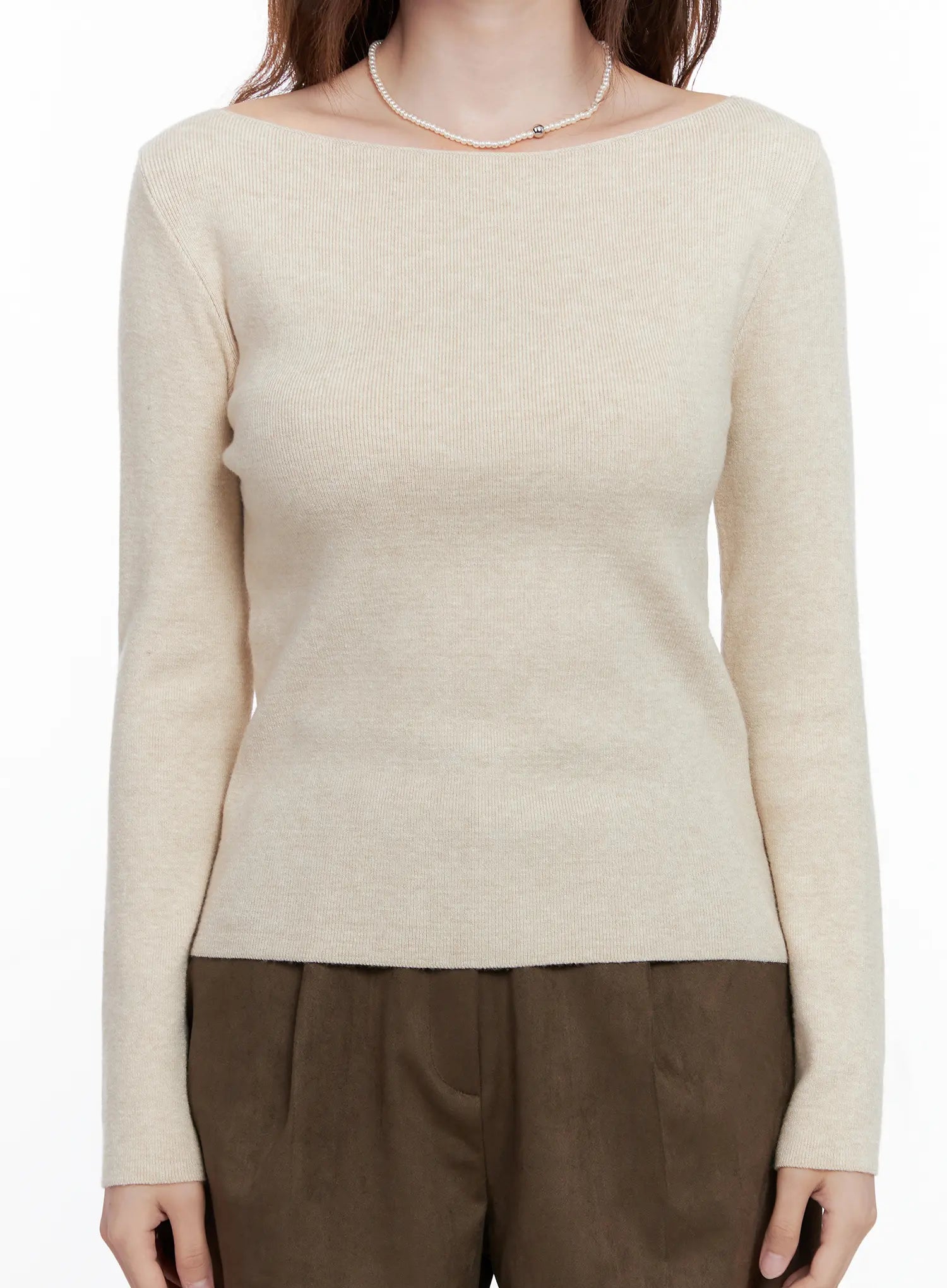 Loose Fit Boat Neck Knit CG520