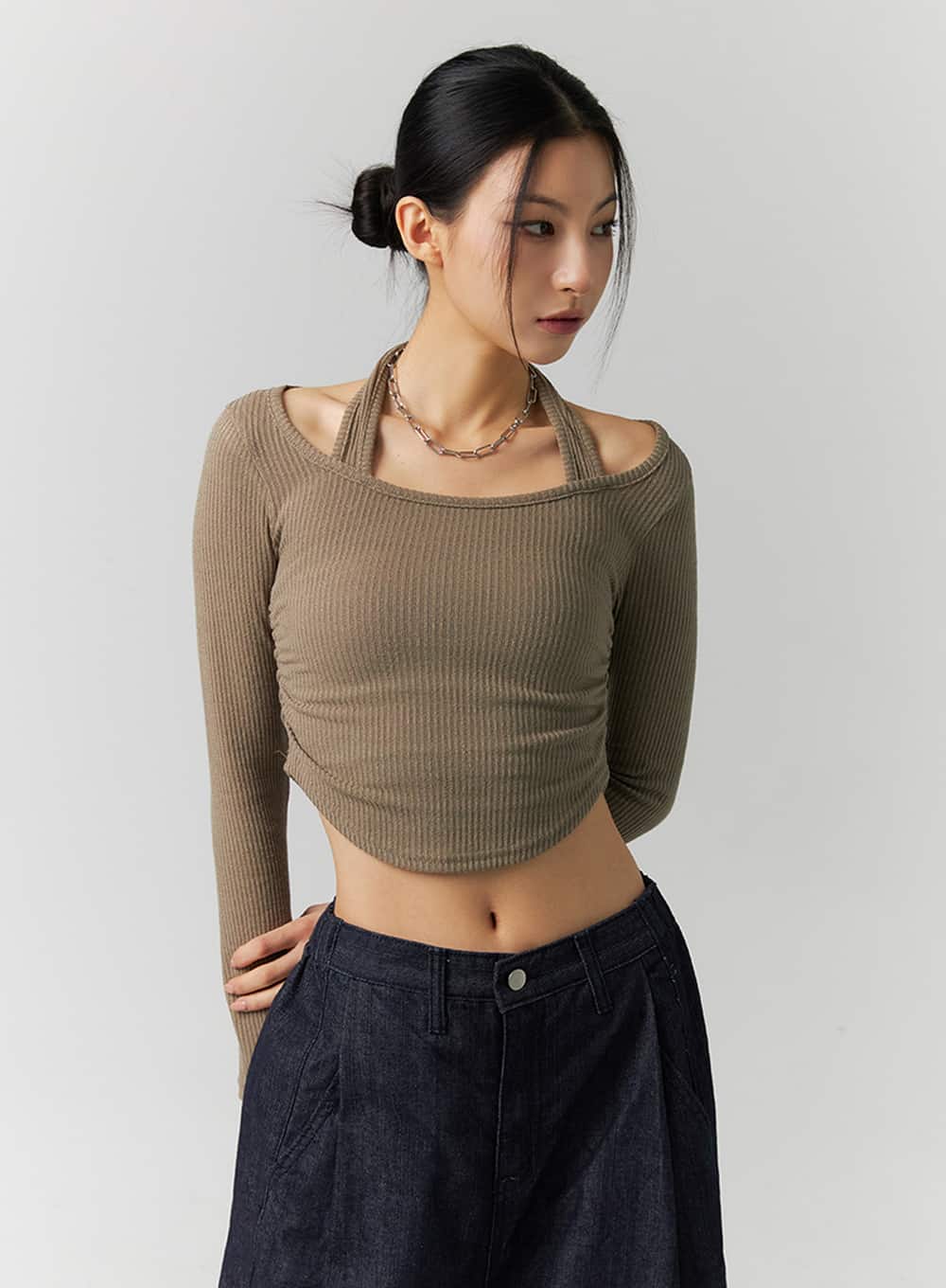 Boho Chic Halter Neckline Long Sleeve ID305