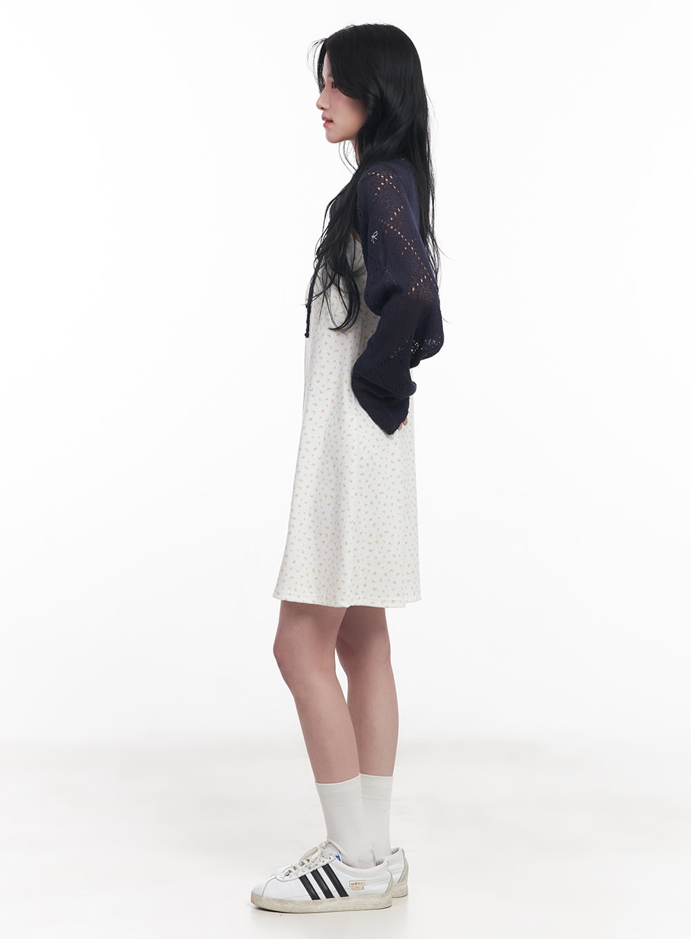 Ribbon Knit Bolero Cardigan CY523