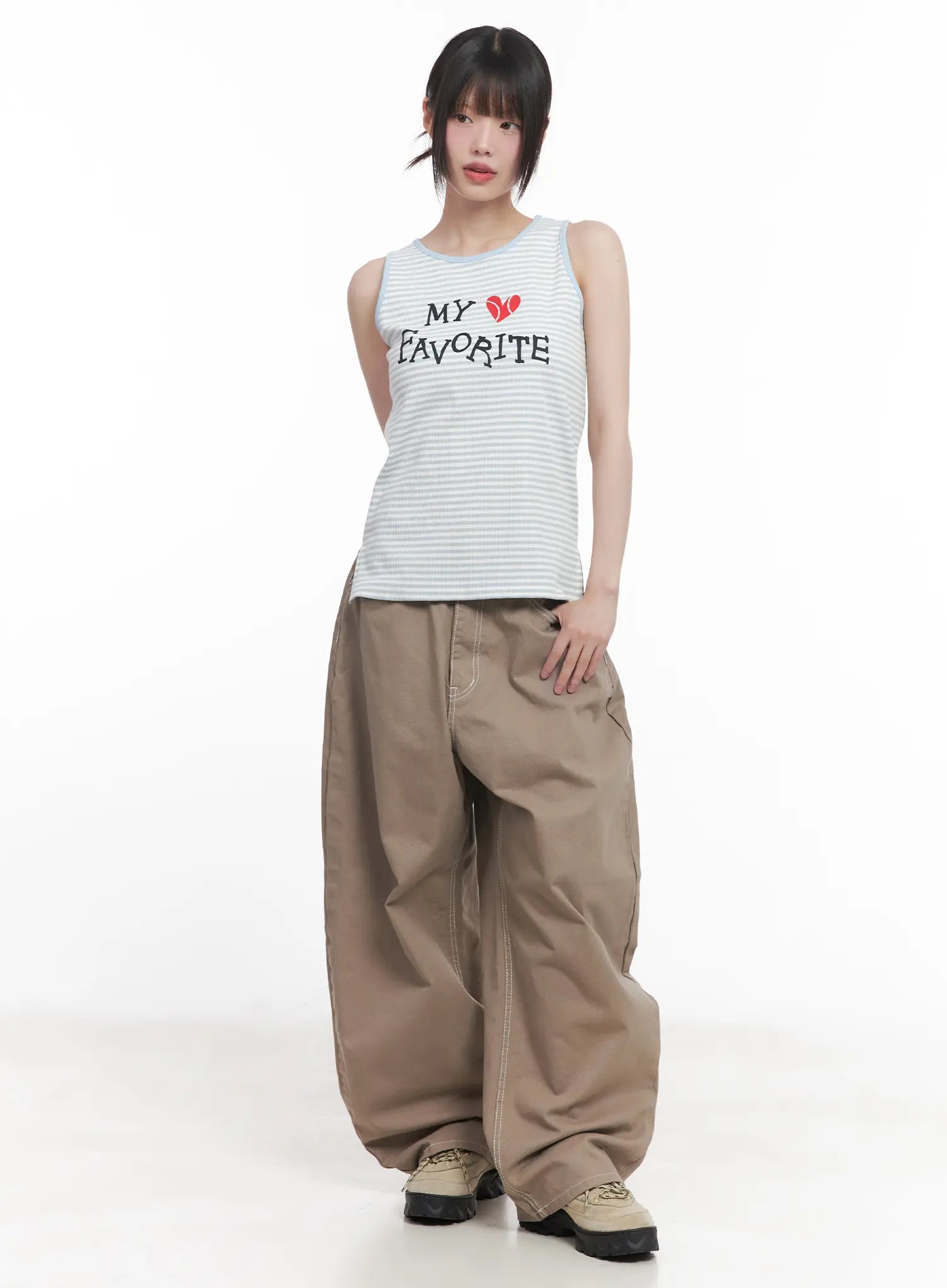 Graphic Relaxed-Fit Tank Top CU518