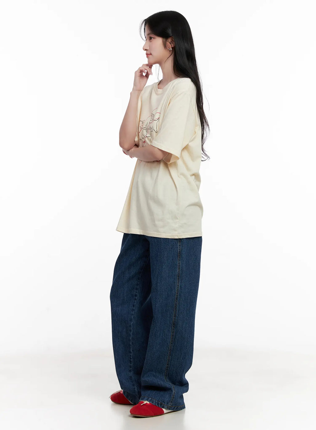 Ahyeon Classic Relaxed-Fit Denim Jeans CL515