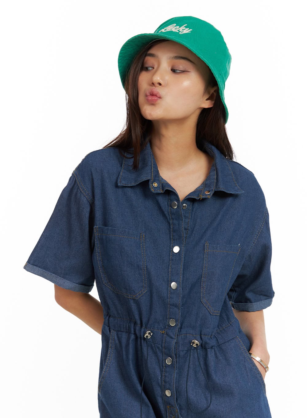 Lucky Lettering Bucket Hat (UNISEX) IU419
