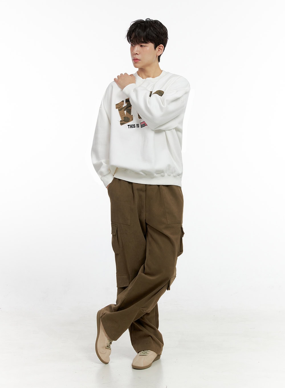 Men's Wide Fit Cargo Pants IN422