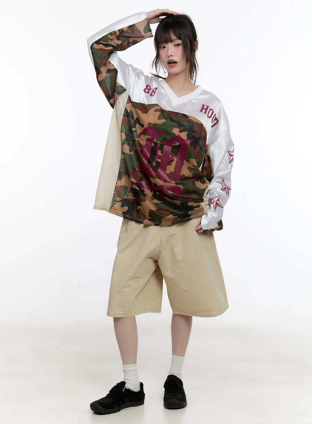 Beige Carpenter Jorts CL507