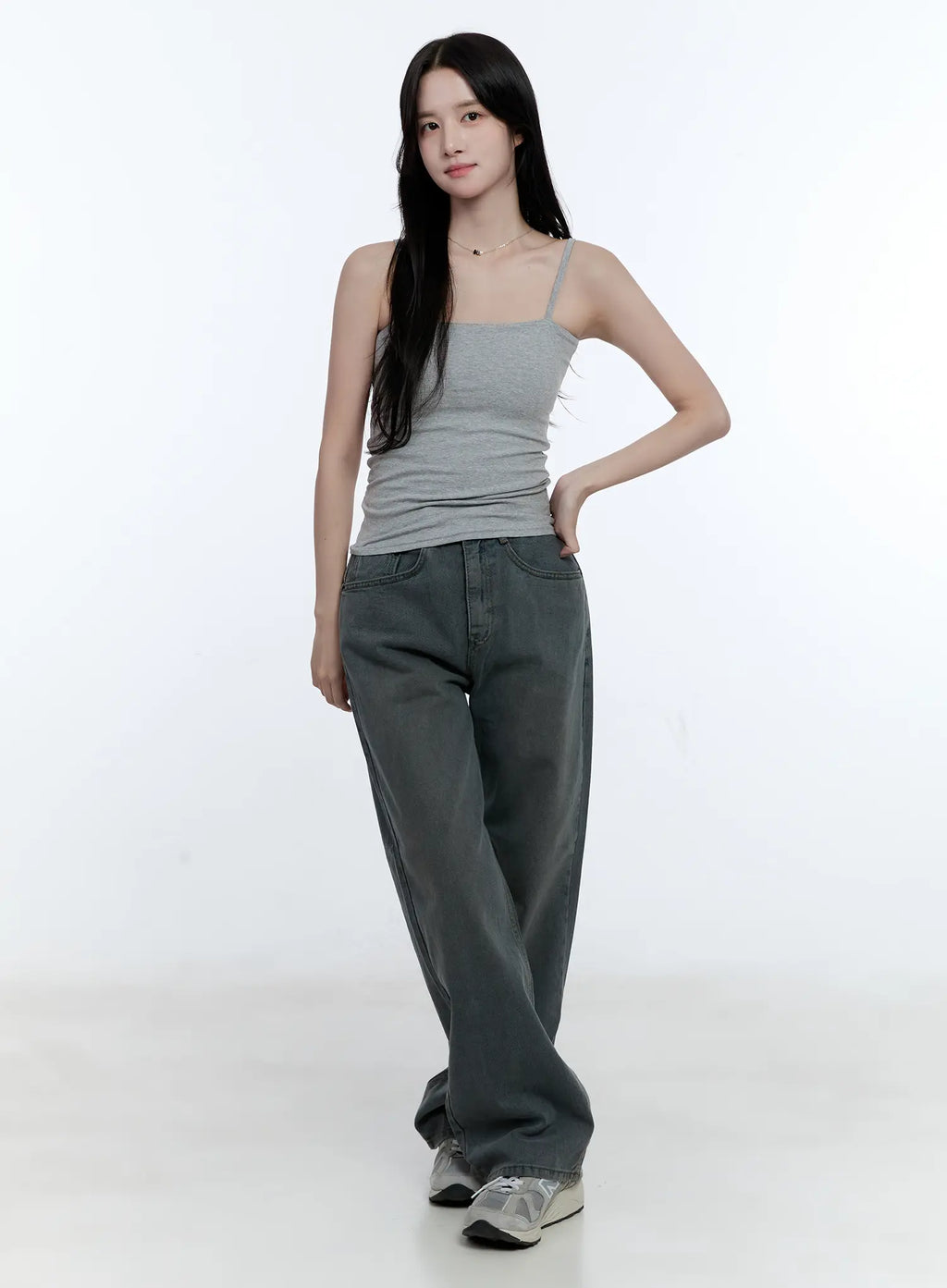 Basic Cotton Blend Stretch Cami CG512