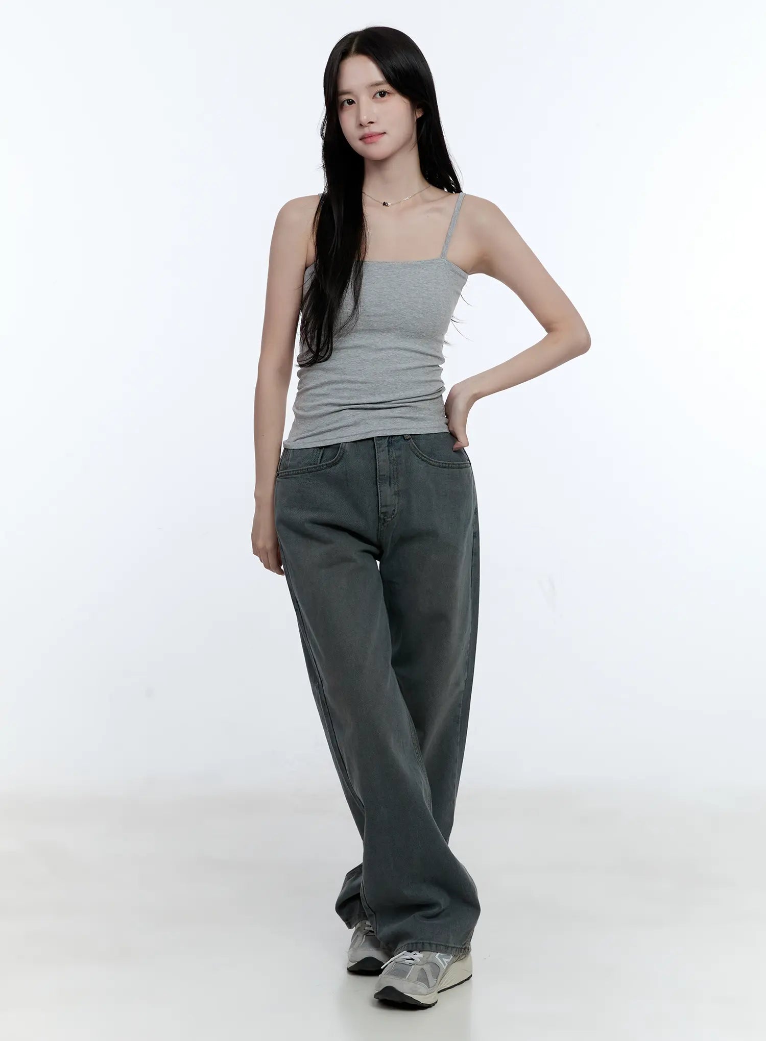 Basic Cotton Blend Stretch Cami CG512