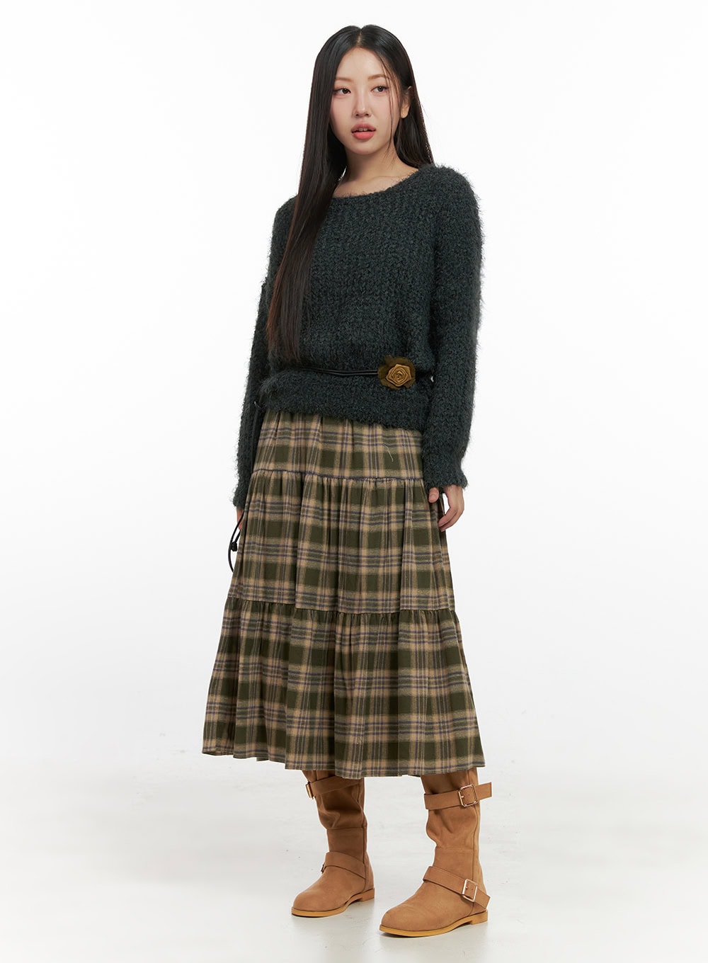 Classic Solid Long Sleeve Sweater IN415