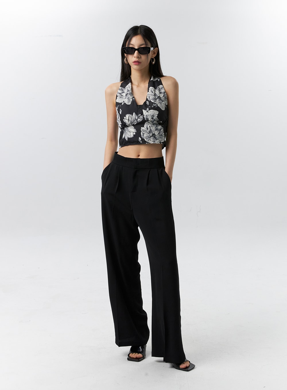 Mid-Rise Tailored Pants IL321