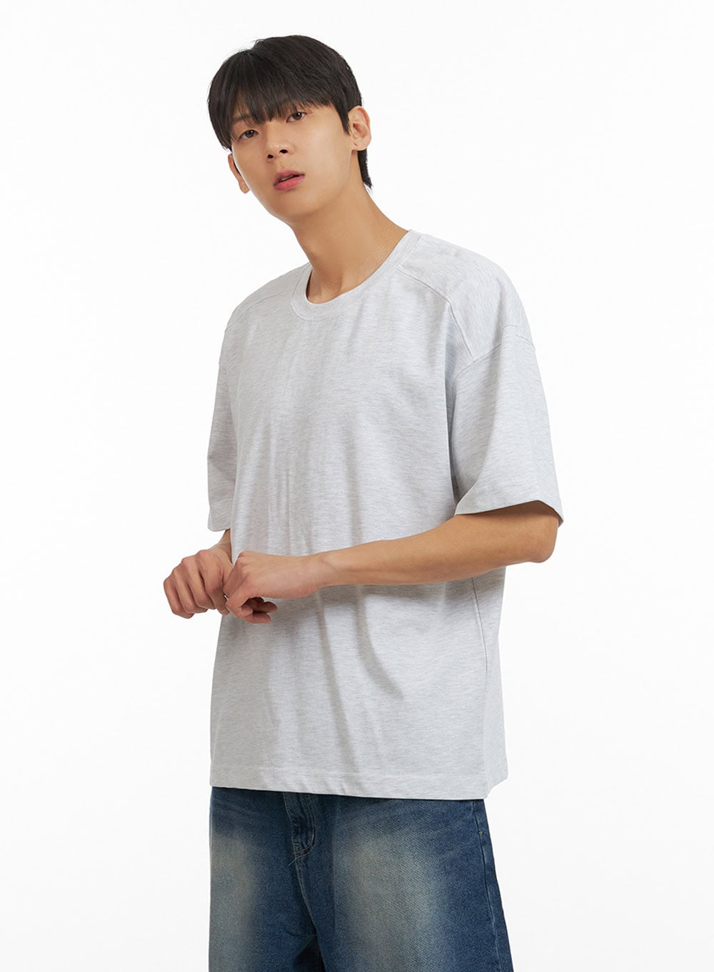 Men's Basic Solid T-Shirt IU418