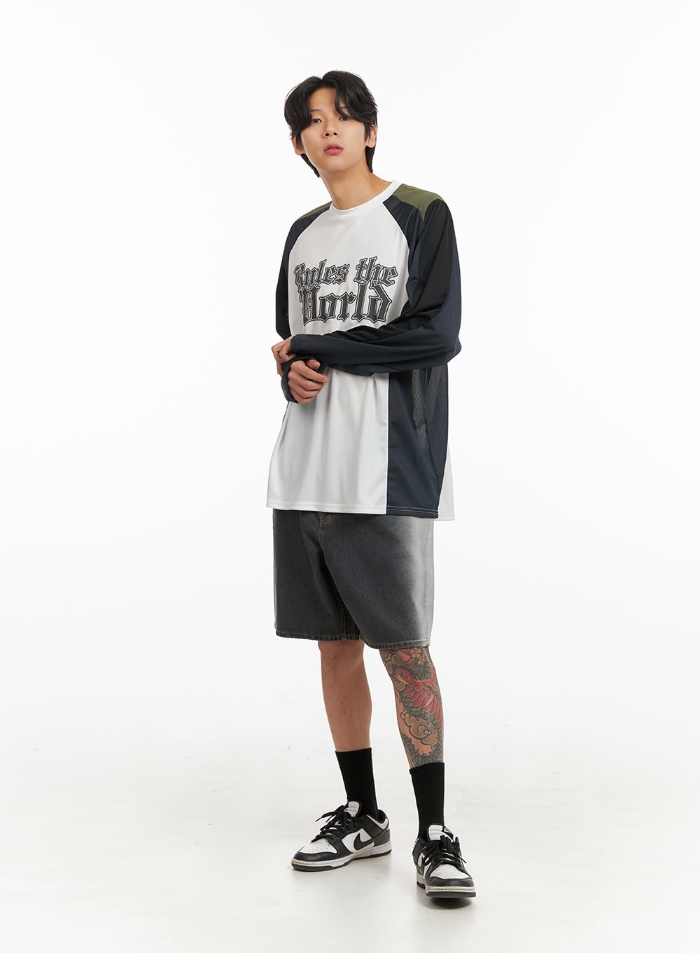 Men's Denim Washed Jorts IY416