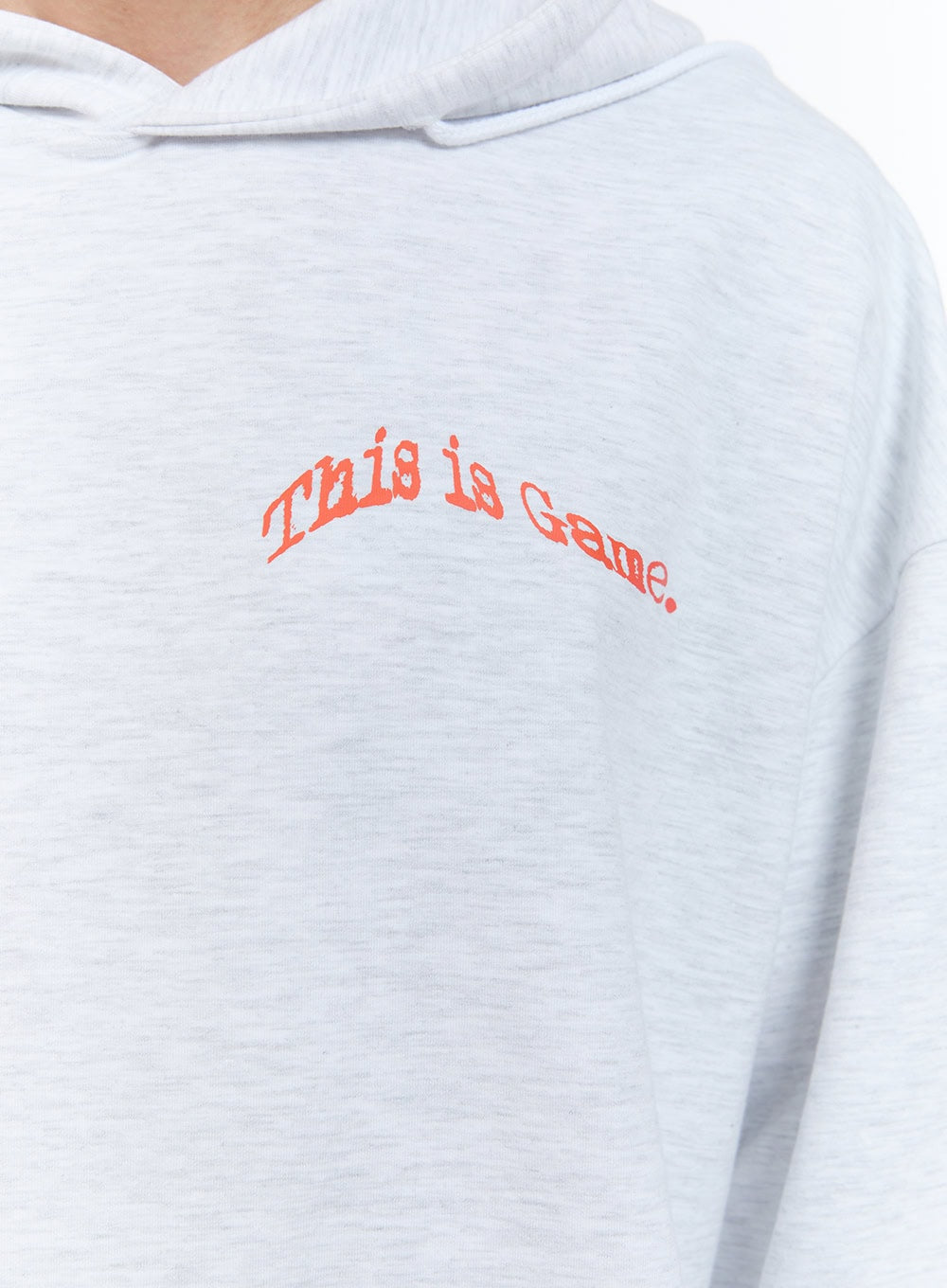 Men's Lettering Oversize Hoodie (White) IG428