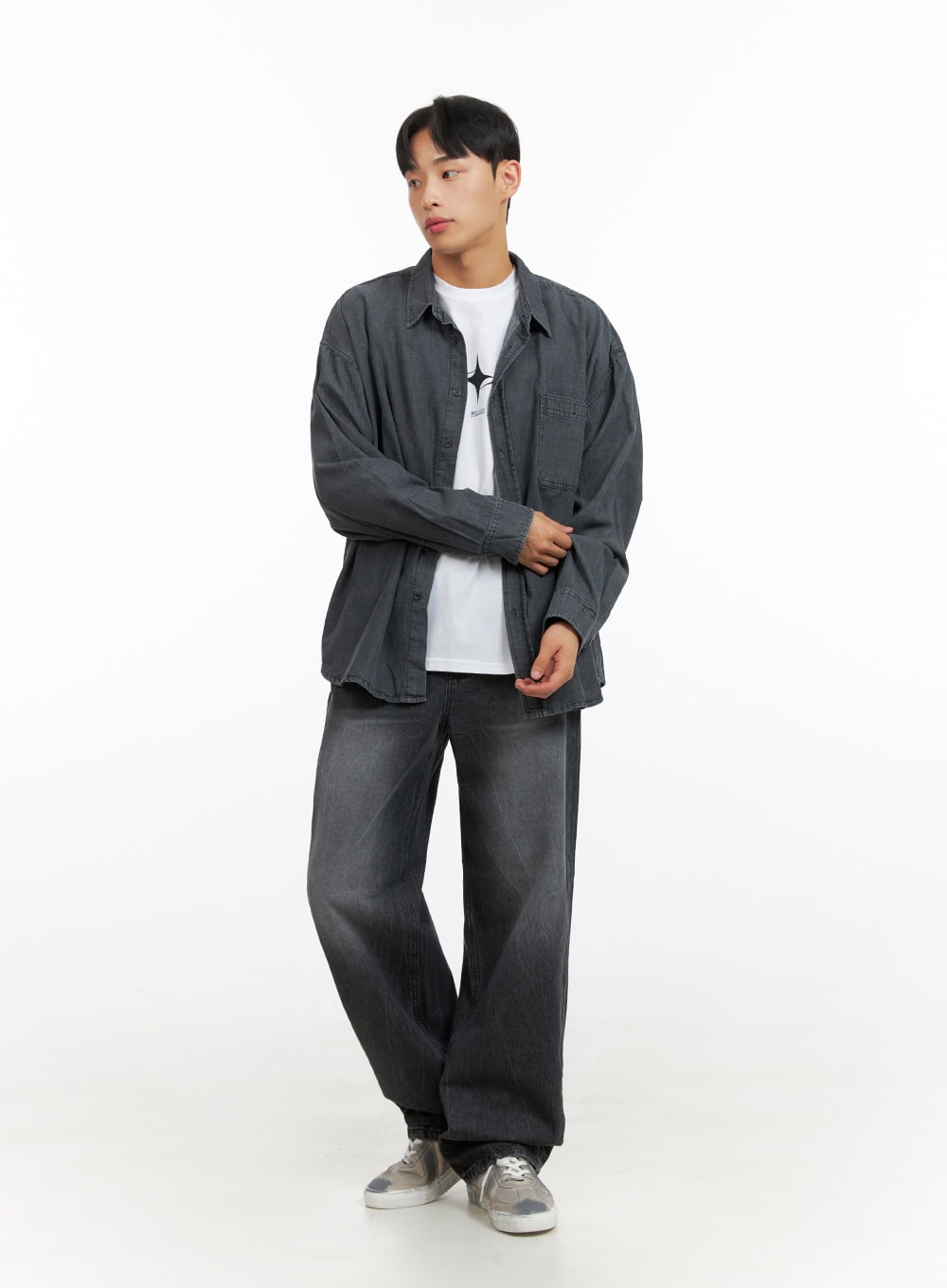 Men's Loose Fit Straight Jeans IU412