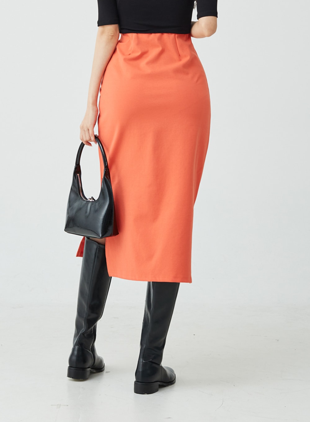 Side Slit H-Line Skirt IU26