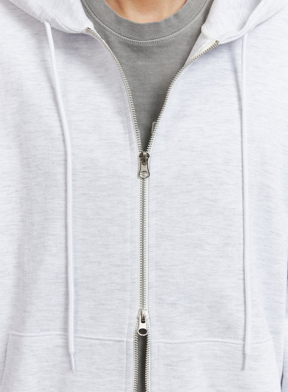 Men's Basic Hoodie Jacket (White) IY416