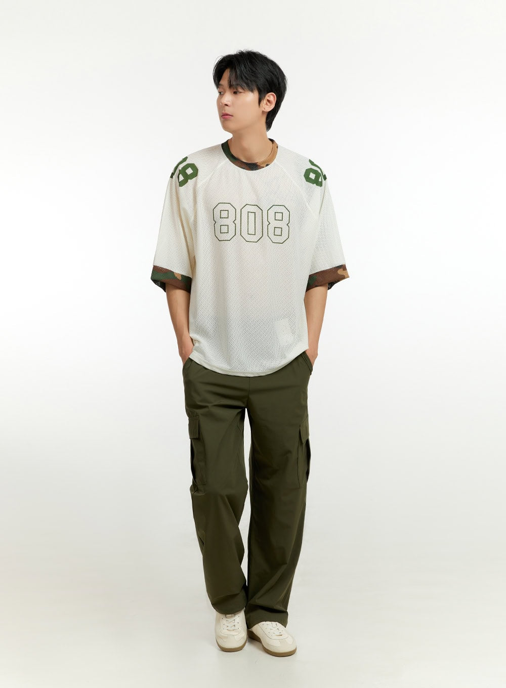 Men's Cargo Pants (Dark Green) IL412