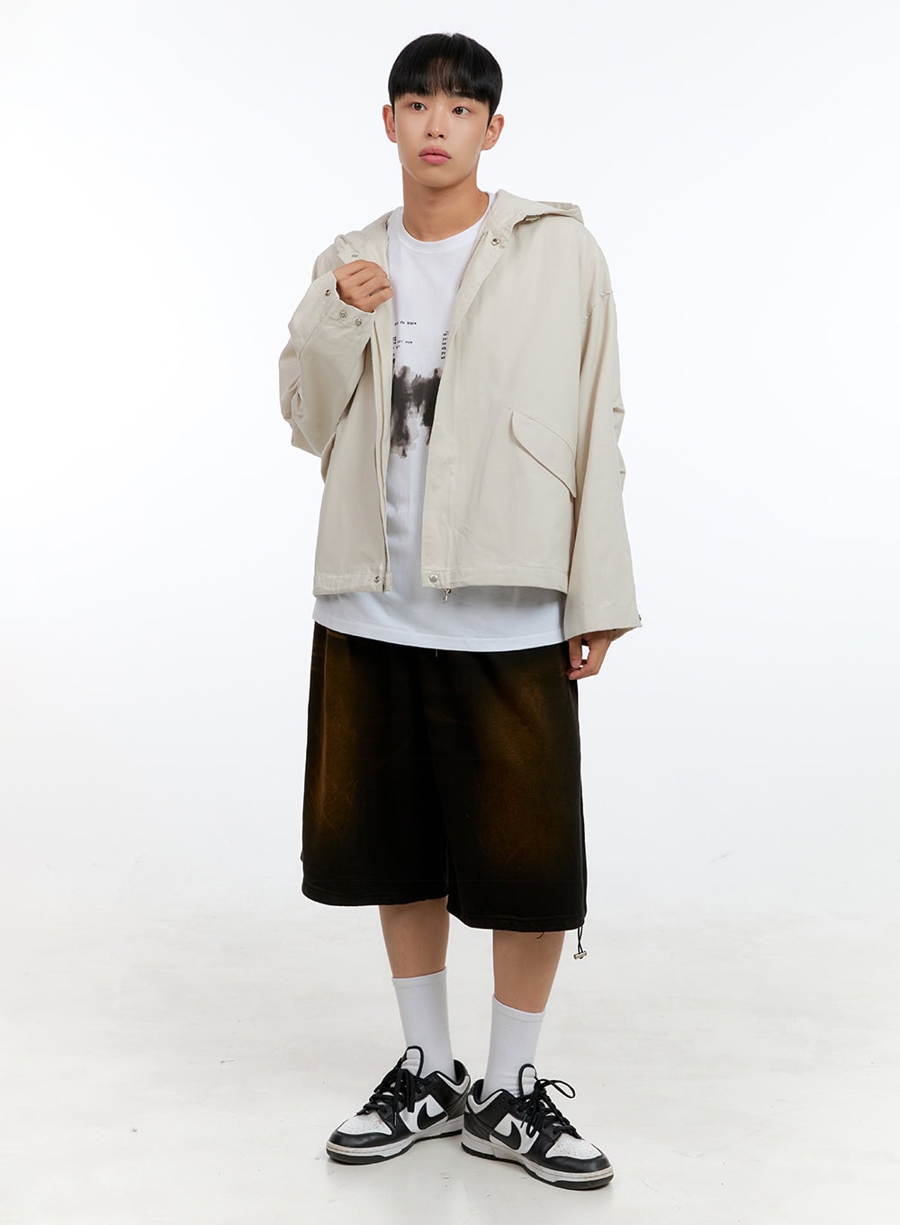 Men's Vintage Washed Baggy Jorts IG416