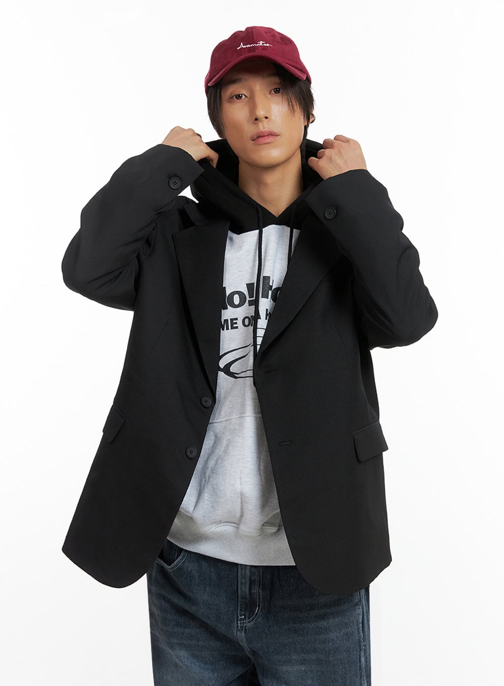 Men's Oversized Classic Blazer IO402