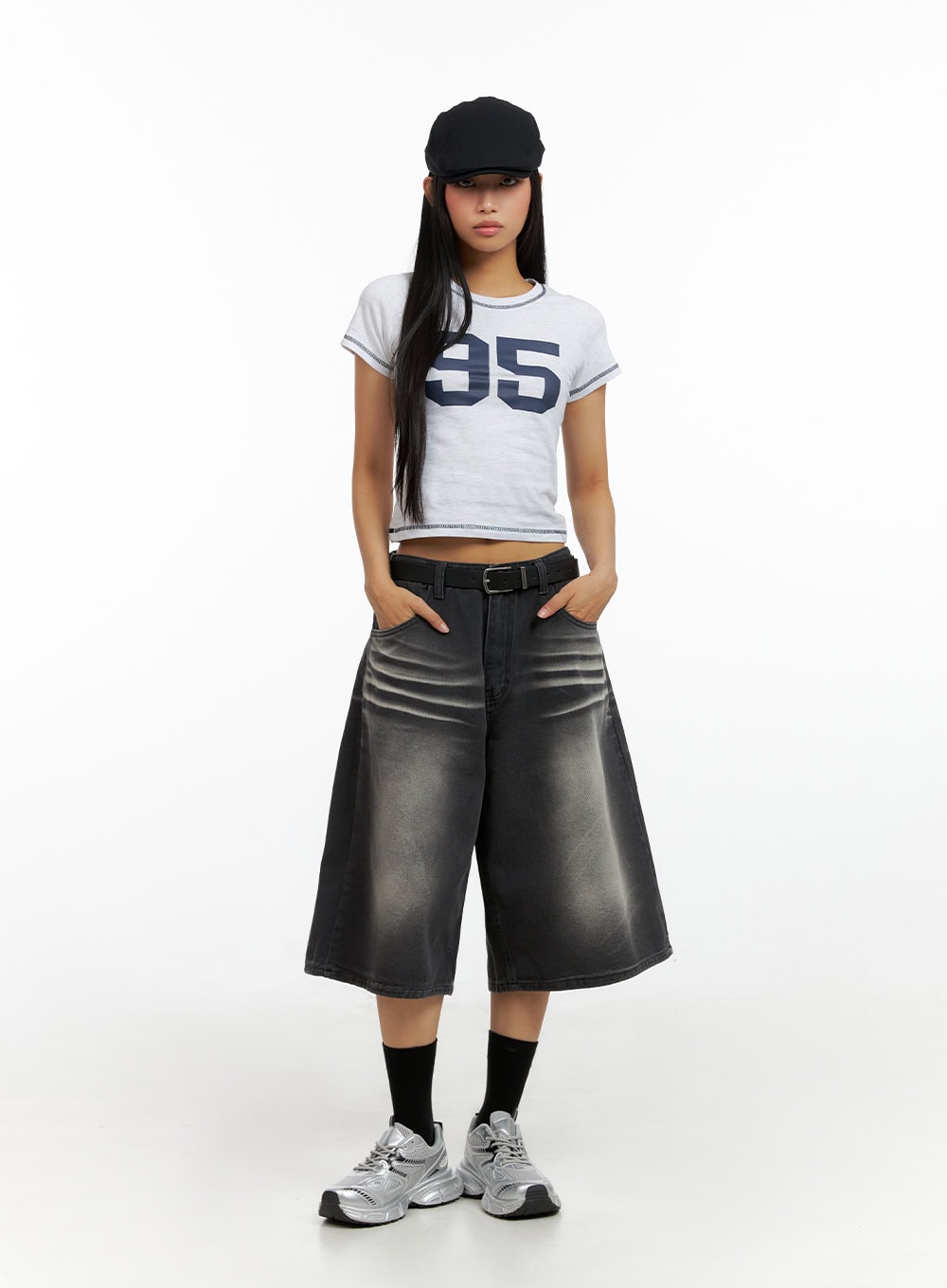 Washed Baggy Jorts IL419