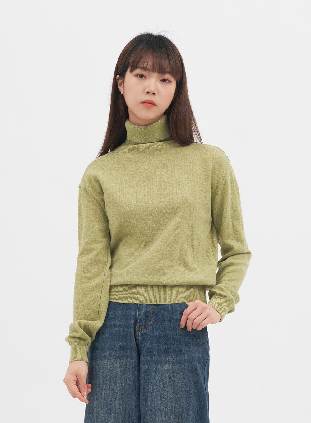 Turtleneck Knit Pullover