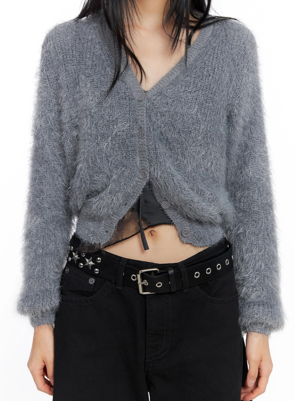 Soft Knit Buttoned Cardigan CO517