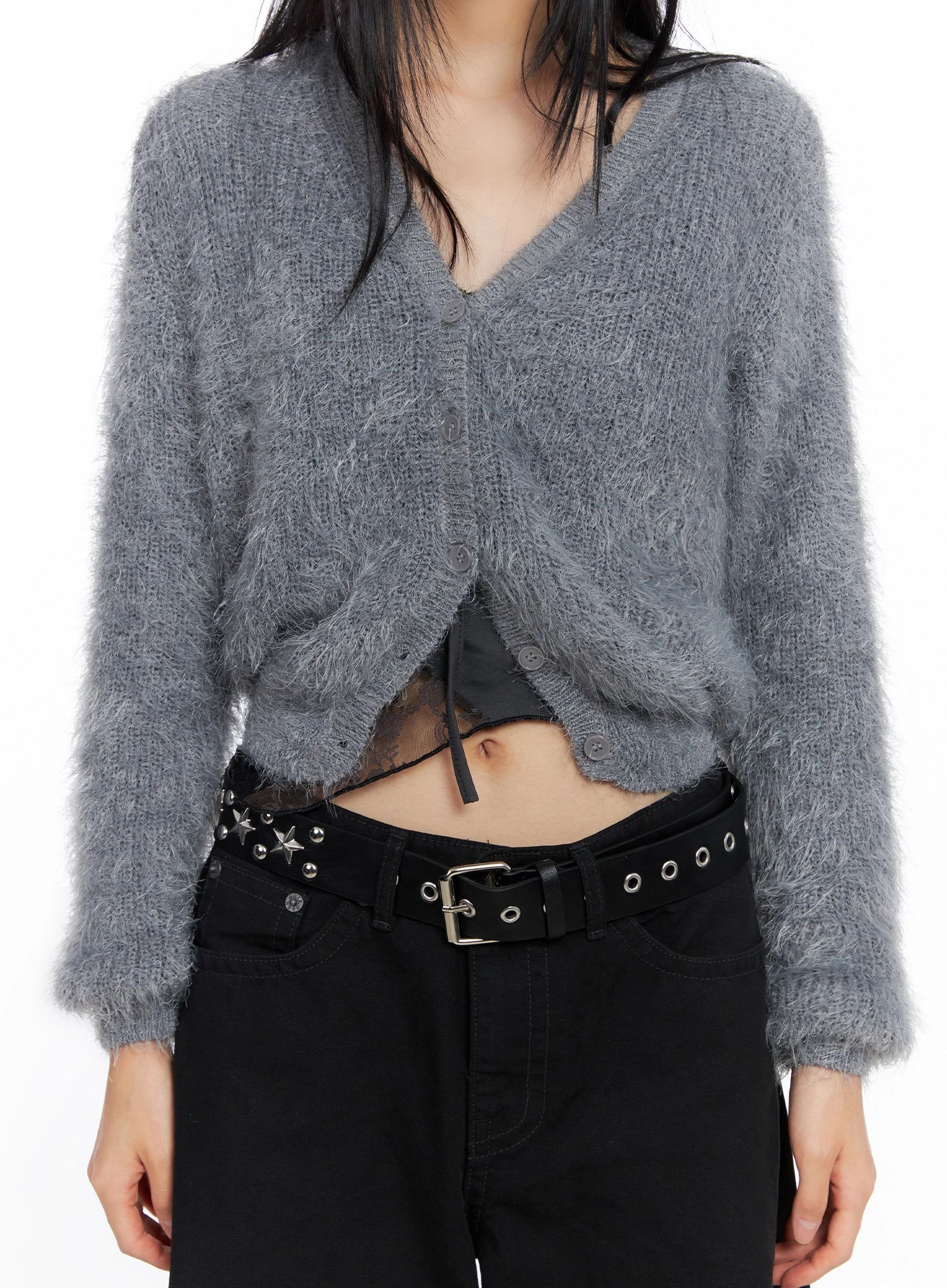 Soft Knit Buttoned Cardigan CO517