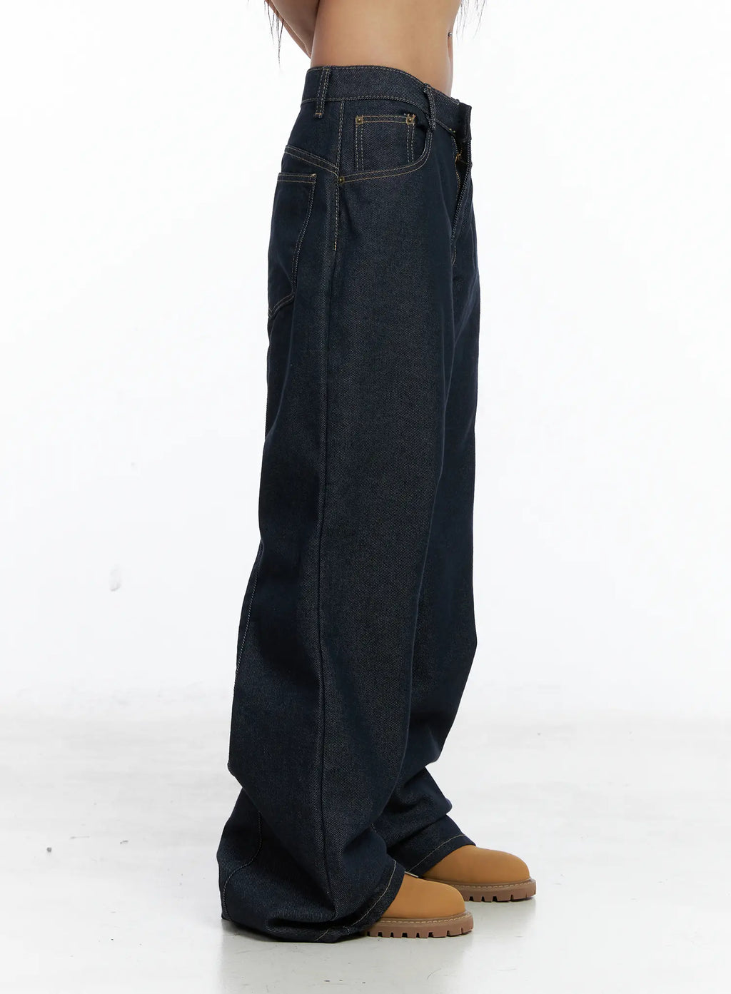 Giada Raw Indigo Wide-Leg Jeans CS505