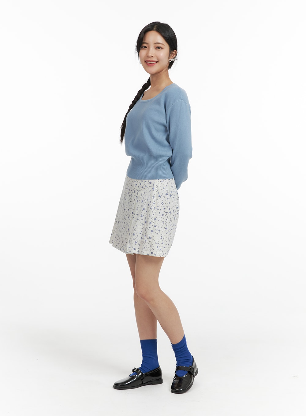 Floral Print Mini Skirt OF422