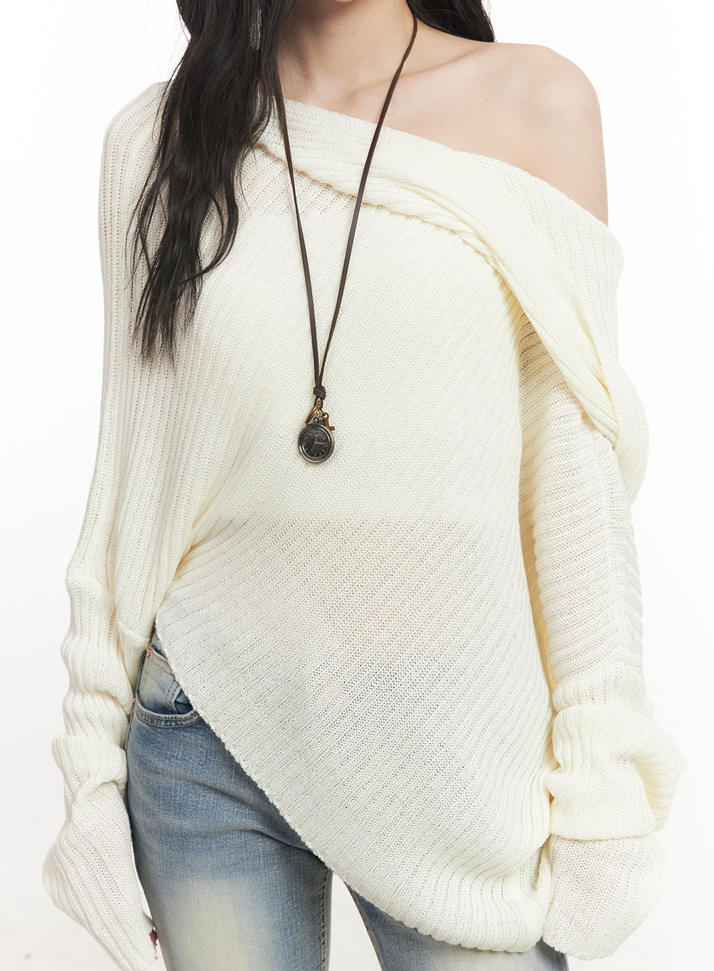 Cross Clock String Necklace CF513