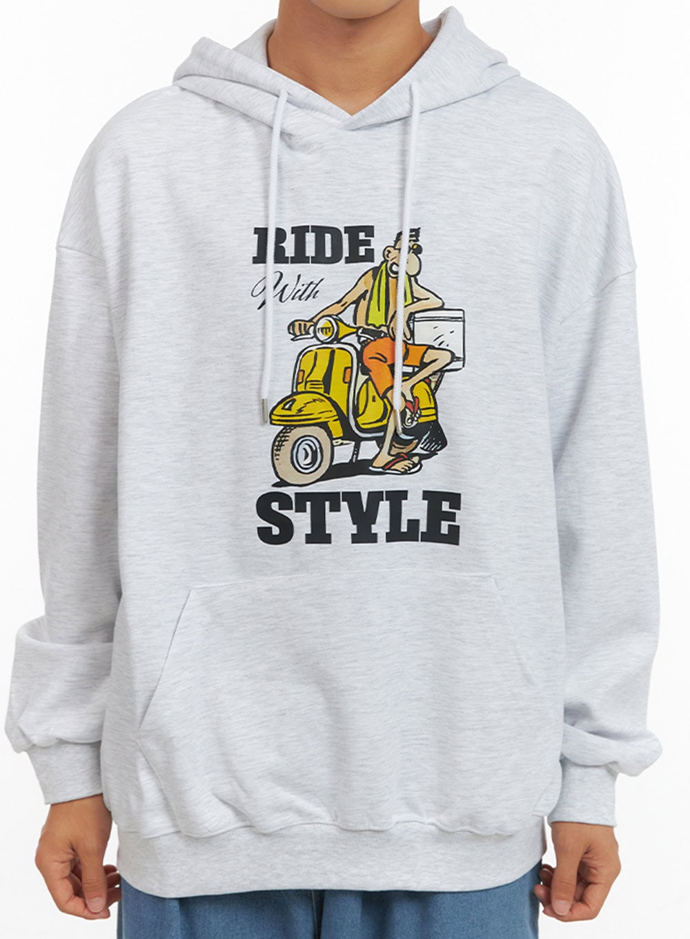 Men's Graphic Hooded Sweatshirt IS419