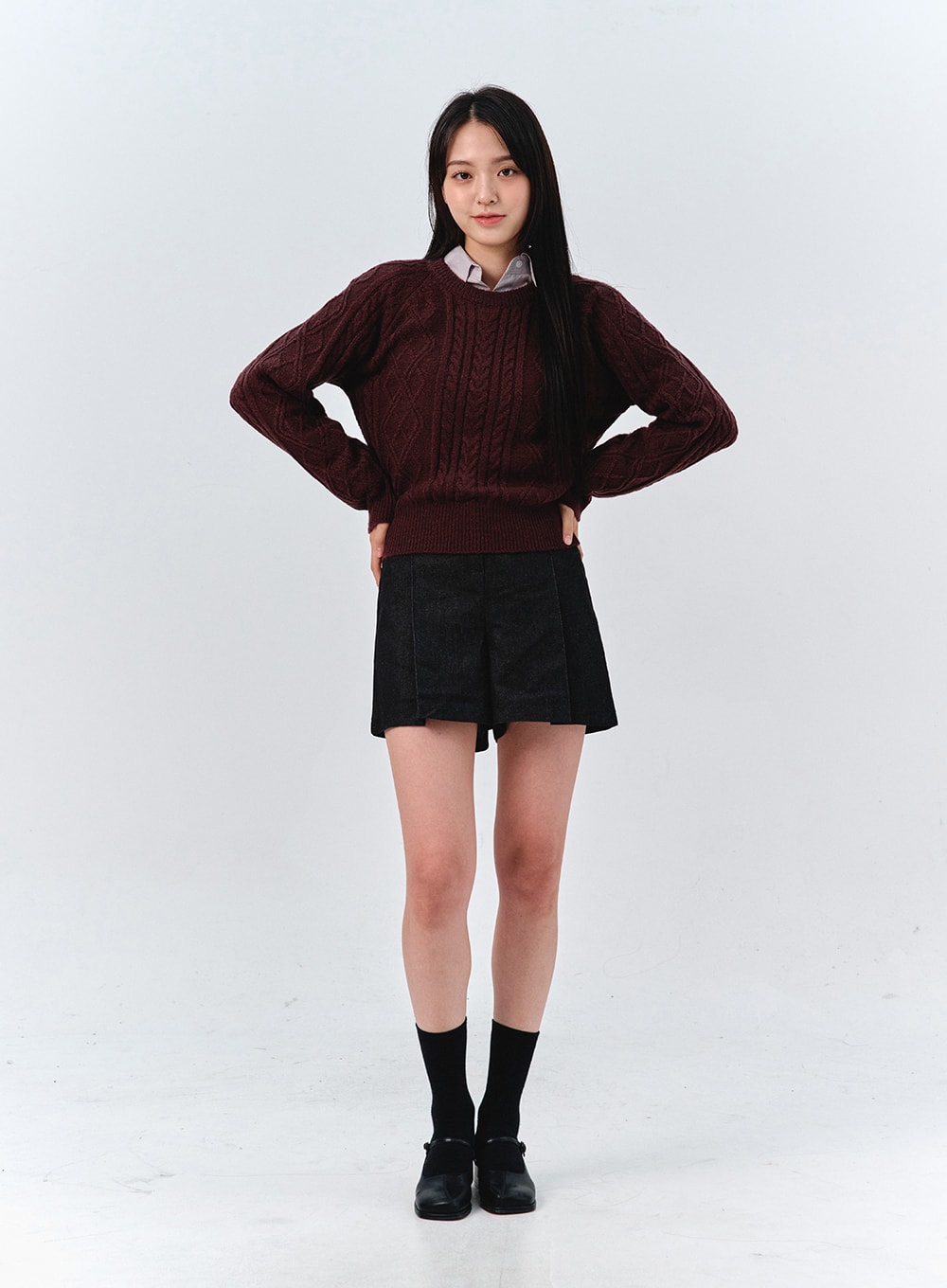 Classic Cable Knit Sweater OO319