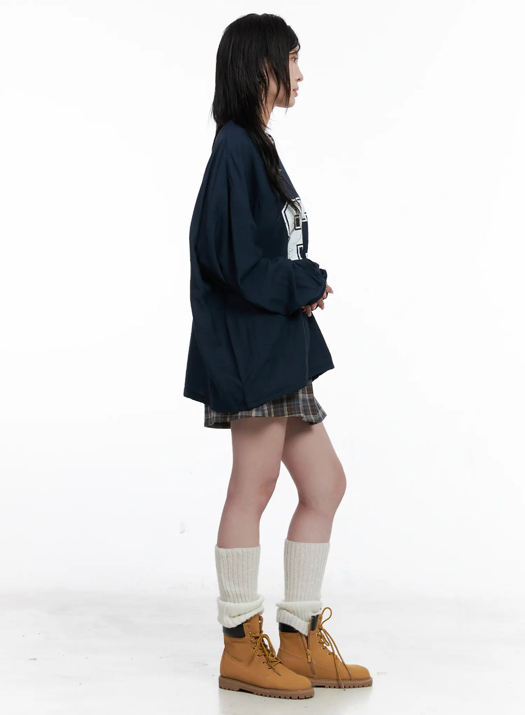 Checkered Pleated Mini Skirt CS526