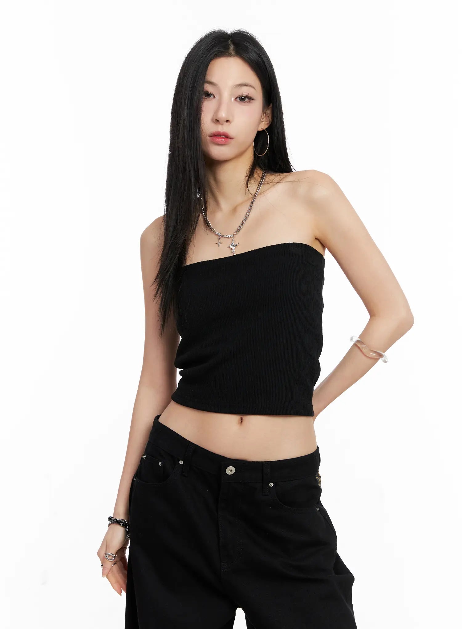 Basic Ribbed Tube Top CC1109