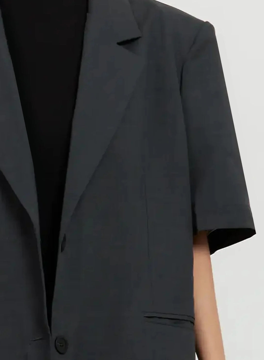 Boxy Short-Sleeve Blazer IL528