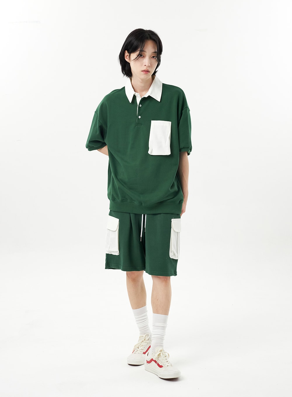 Two Color Polo Tee Unisex CU315