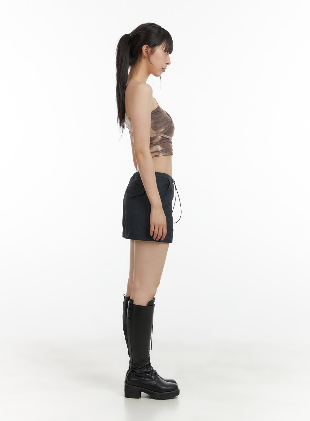 String Low Waist Shorts CL422