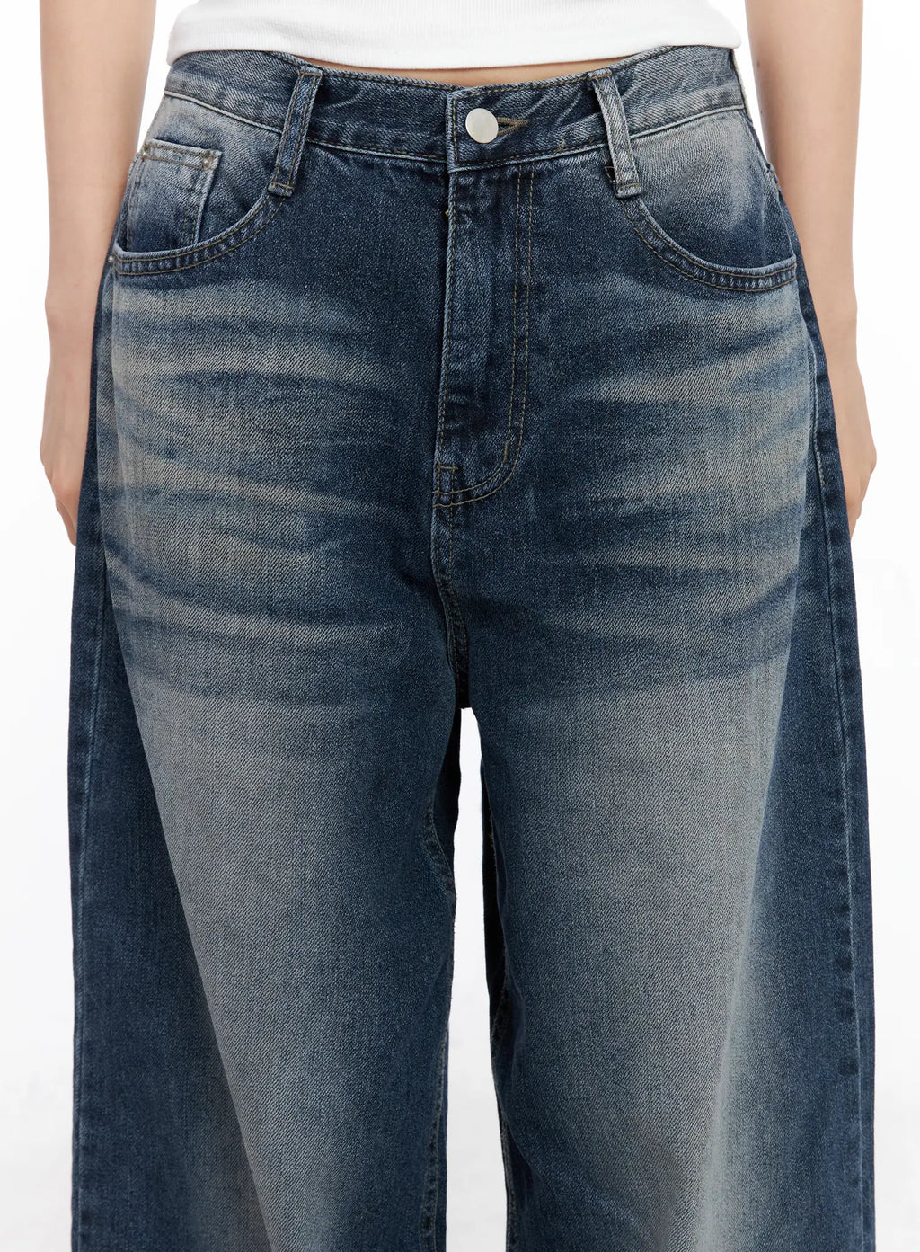Aisha Washed Baggy Jeans CC1109