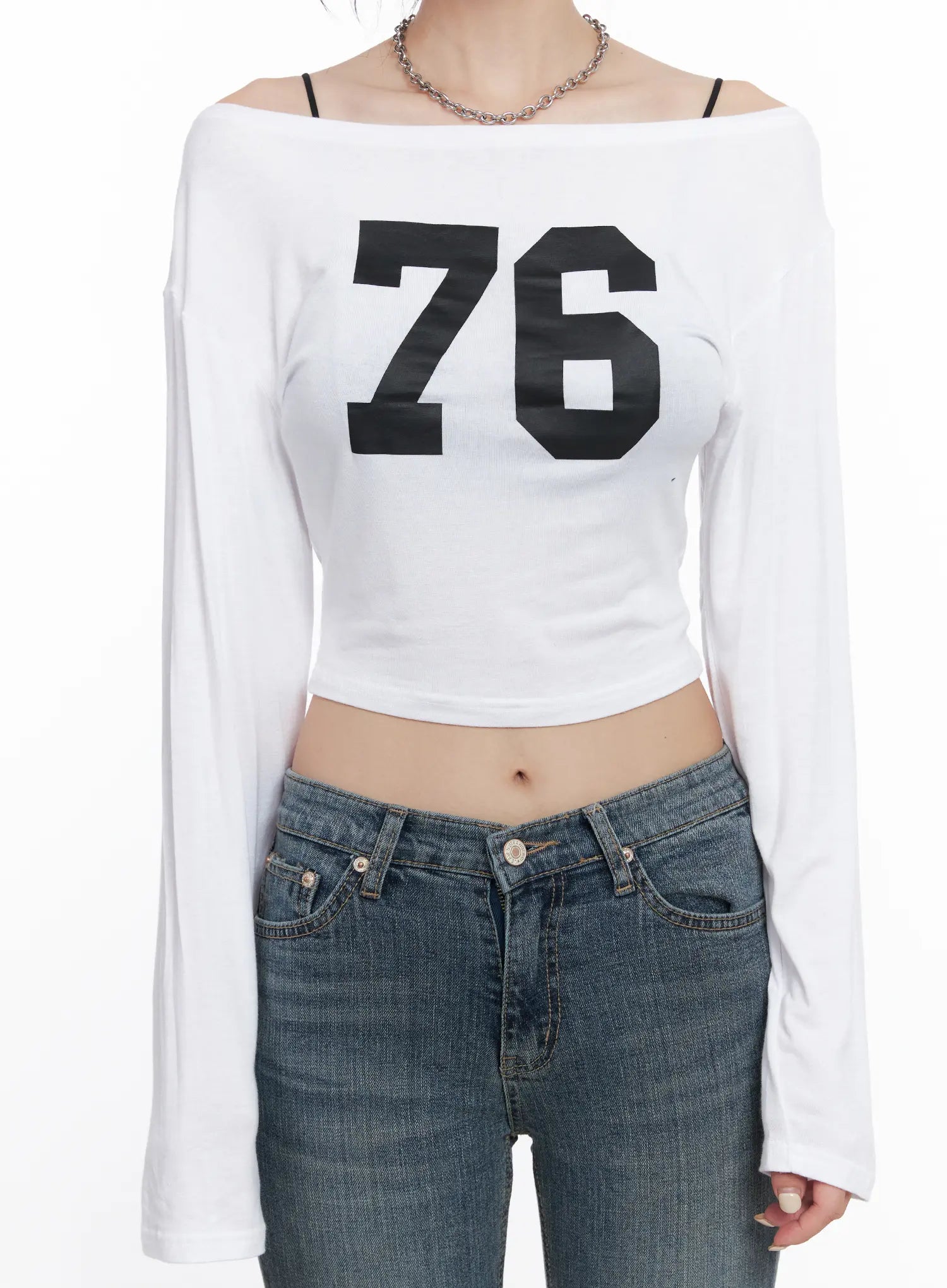 76 Long-Sleeve Crop Top CS510