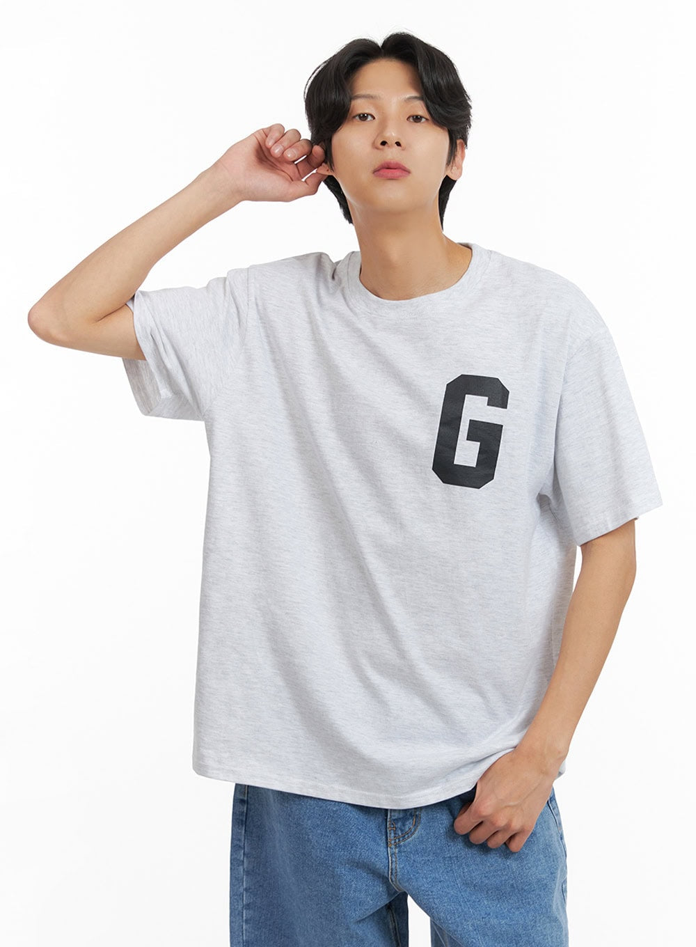 Men's Letter Print T-Shirt IY424