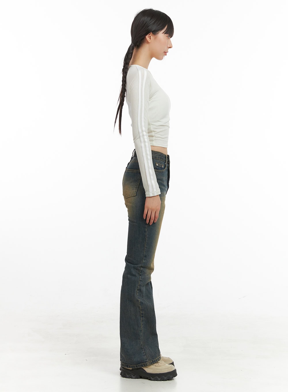 Rayon Sheer Crop Top CG419