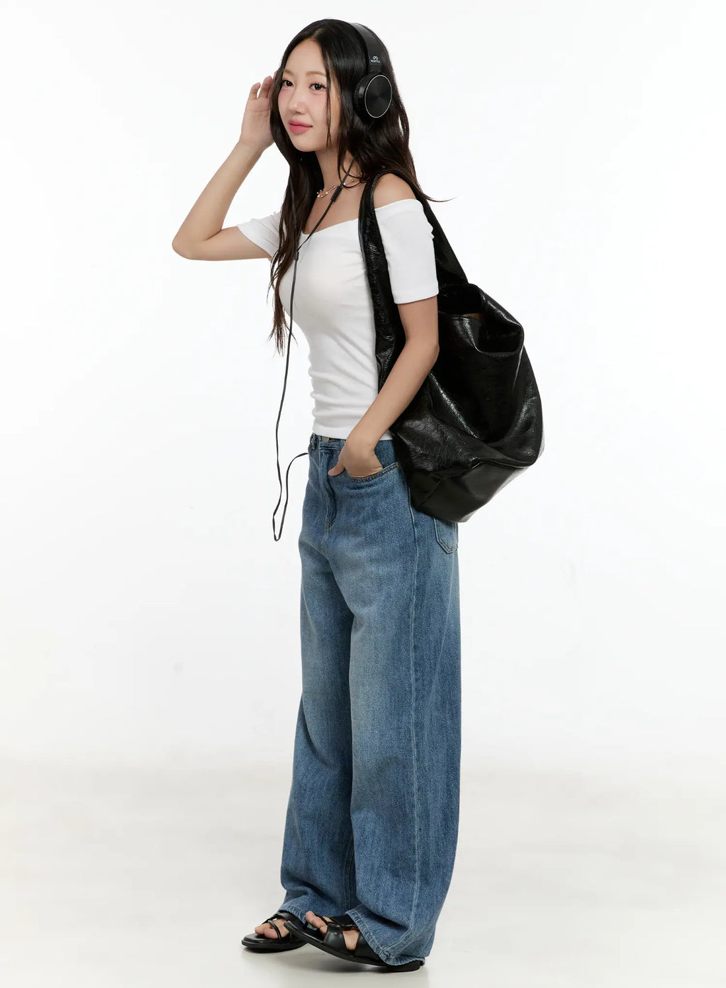 Basic Off-Shoulder Short-Sleeve Tee CG501