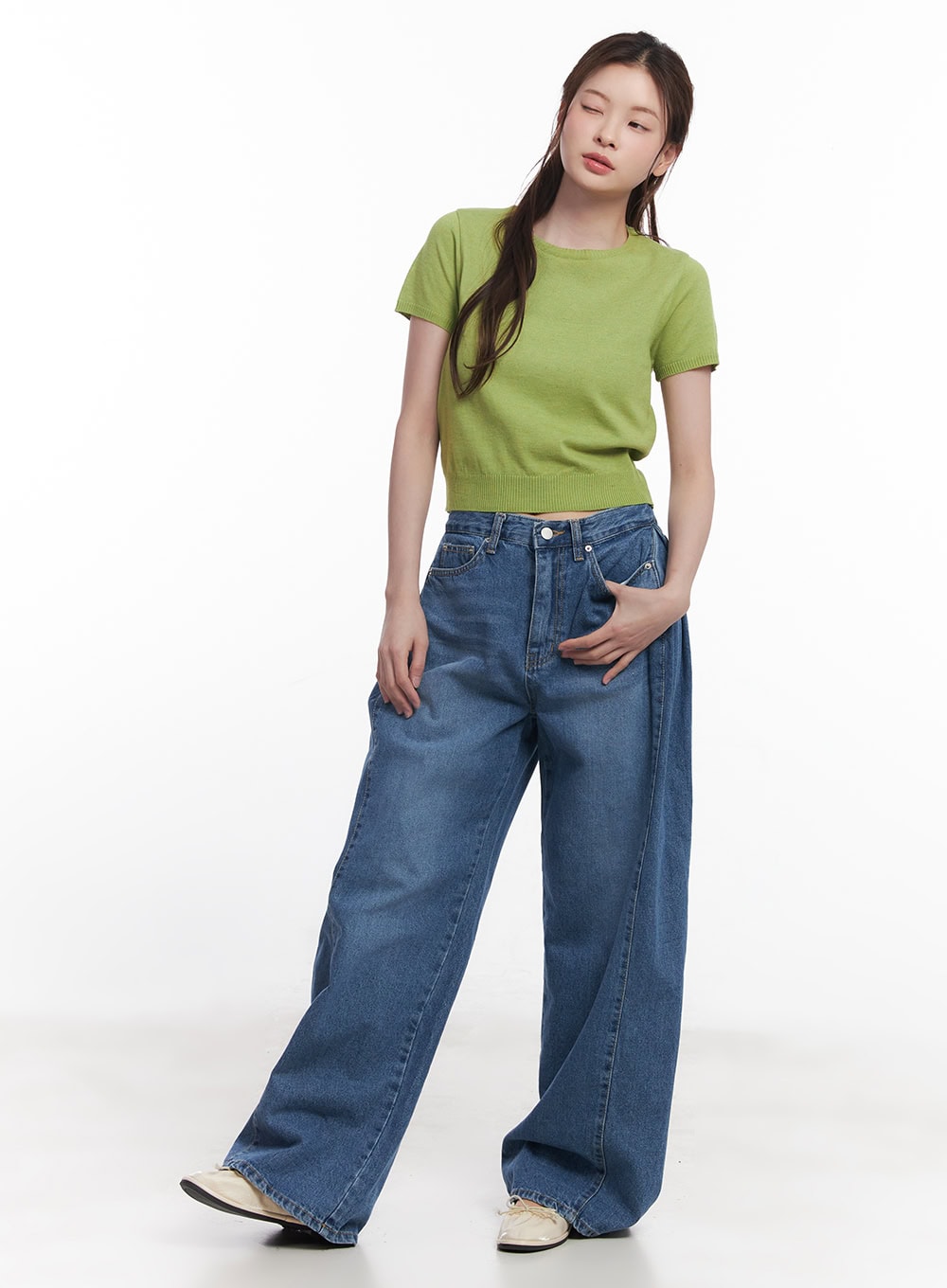 Slim-Fit Short Sleeve Sweater CY519