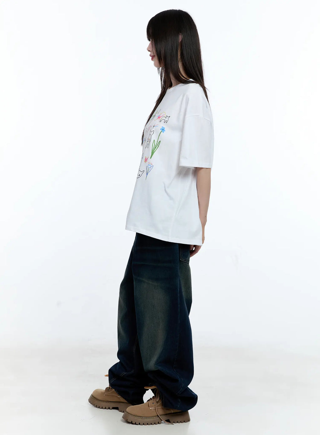 Kitty Doodle Graphic Tee CG511