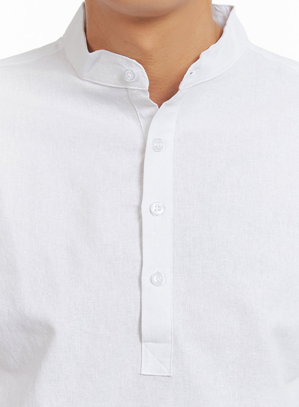 Men's High Collar Buttoned Shirt IY424