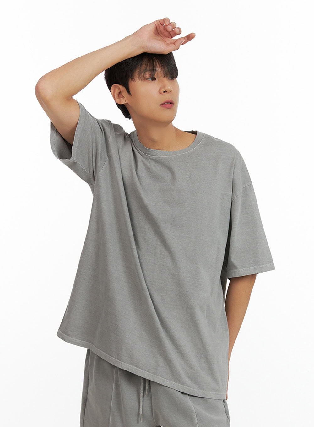 Men's Basic Round Neck T-Shirt IU419