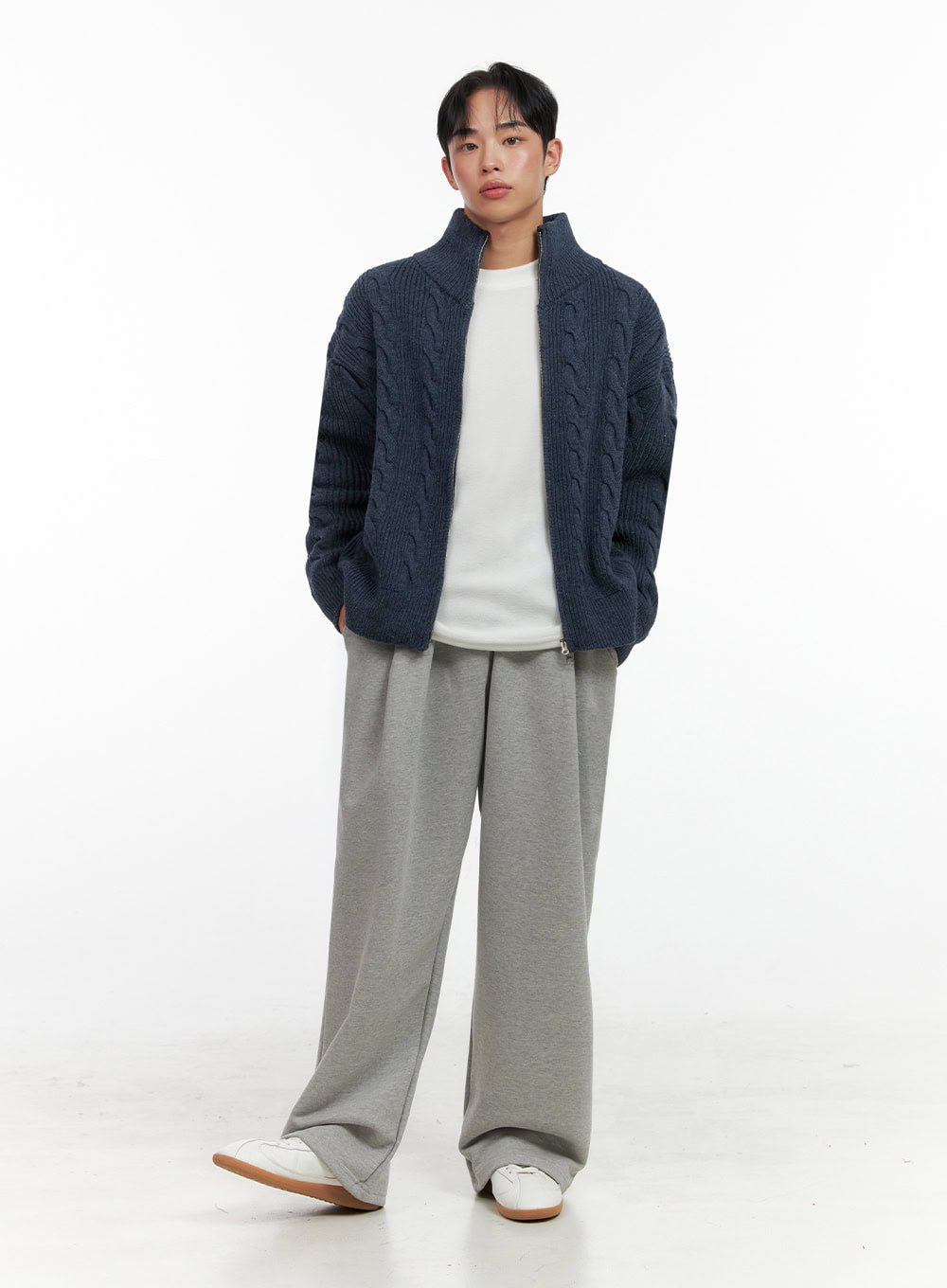 Men's Pintuck Wide-Leg Sweatpants IN426
