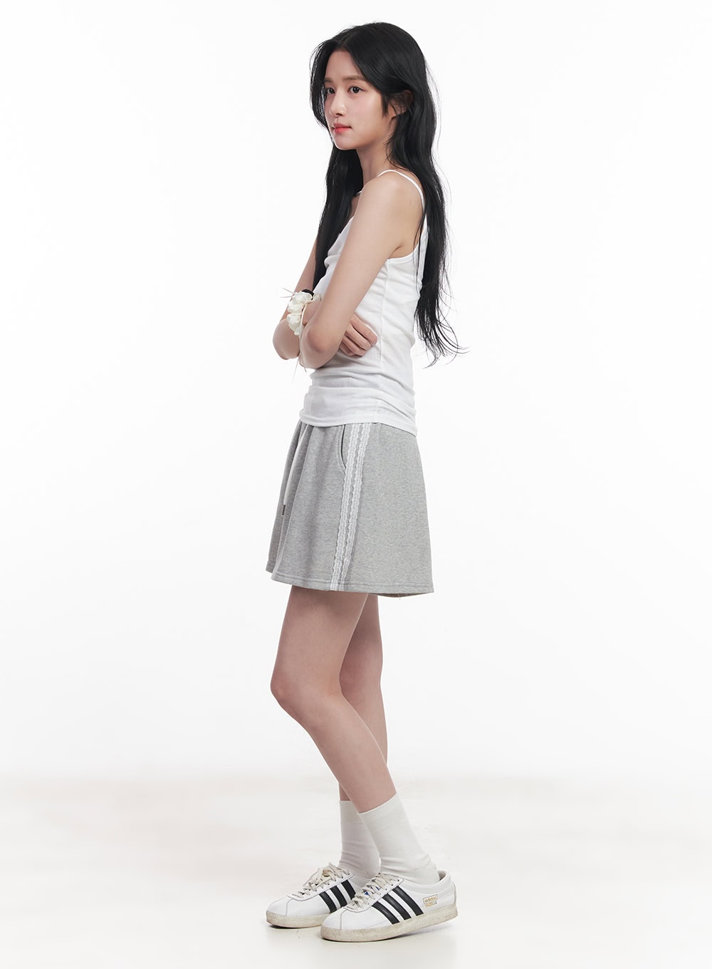 Shirred Square-Neck Cami Top CY523