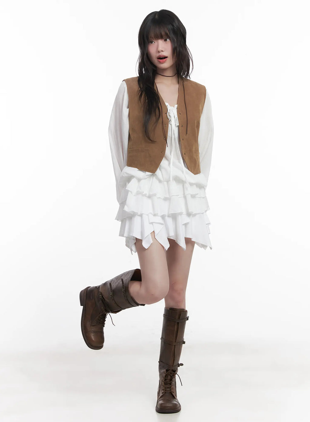 Vintage Cropped Vest CU520