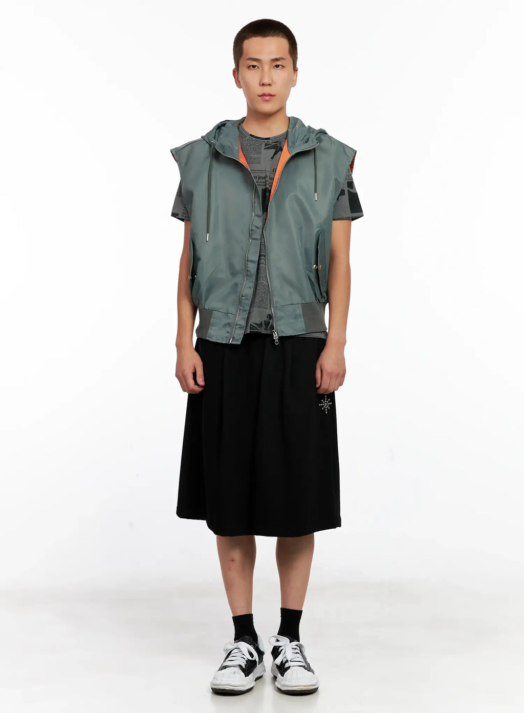 Men's Hooded MA-1 Vest IG511