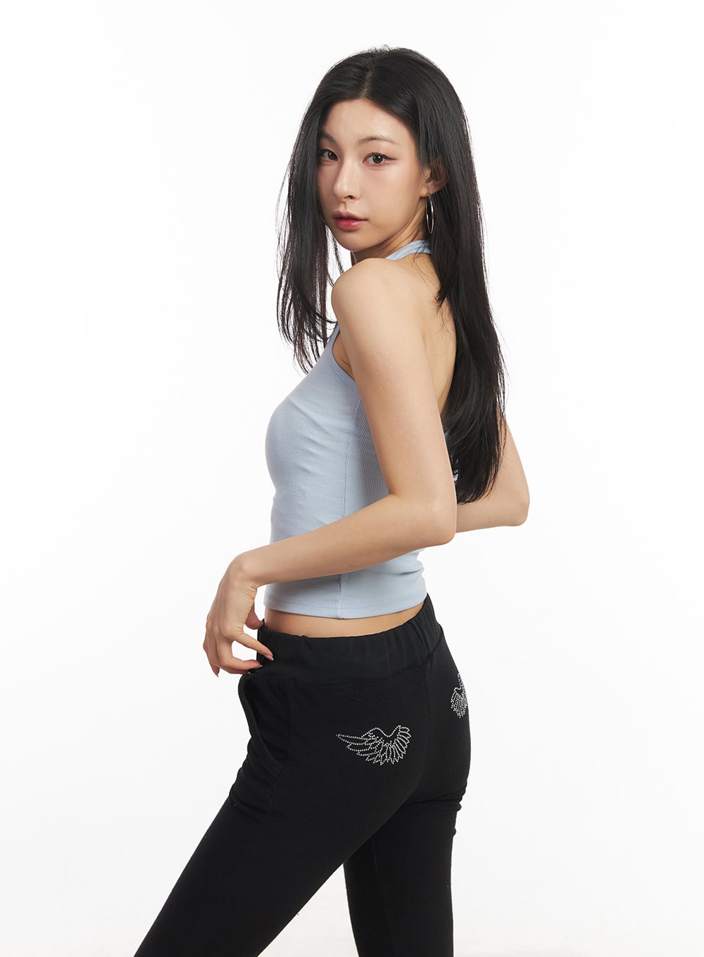 Essential Halter Crop Tank Top CA503