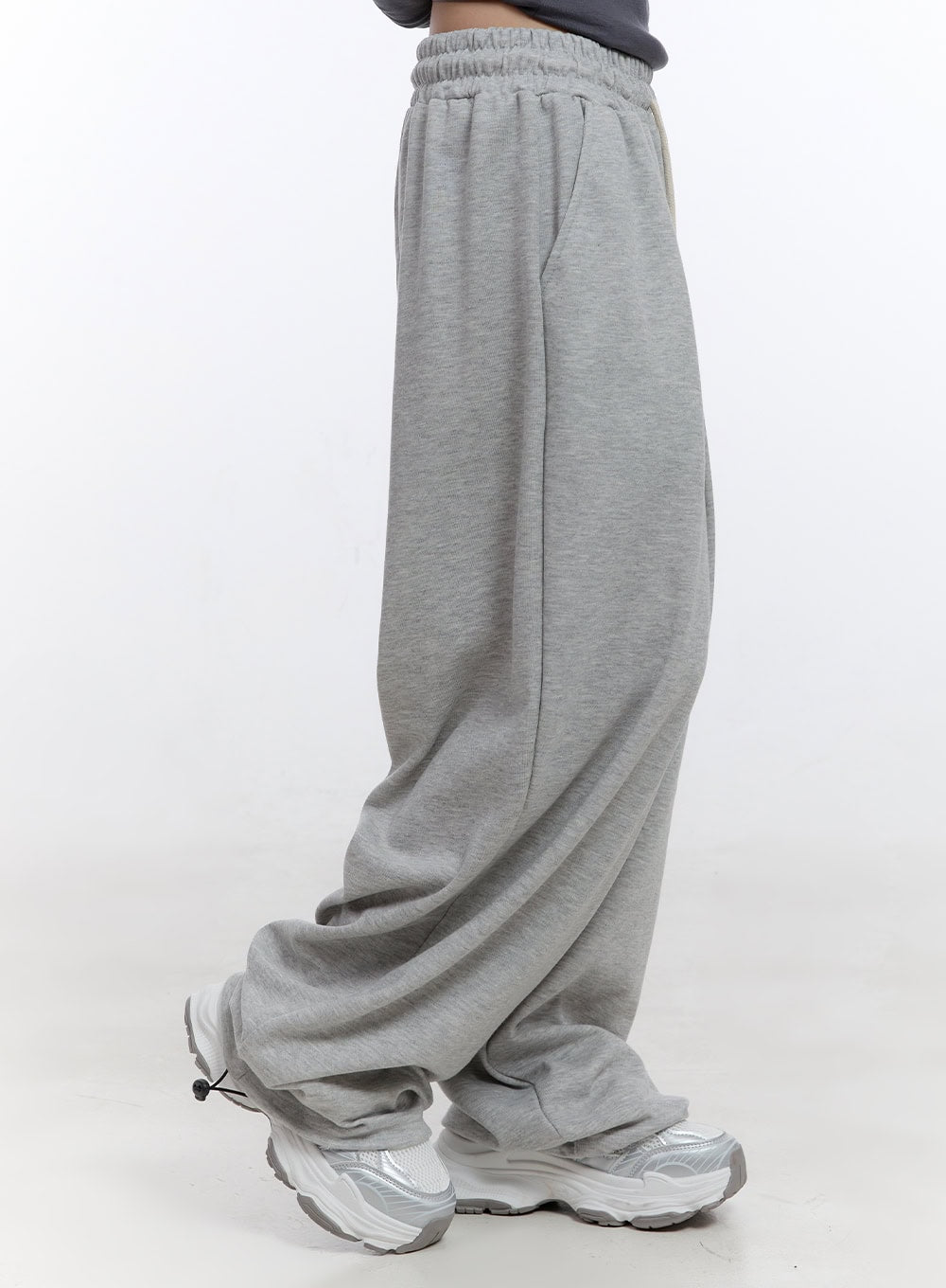 String Pintuck Wide Sweatpants CO419